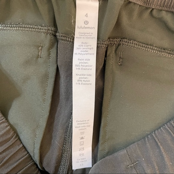 Lululemon Essential Affinity Mid Rise Jogger in Dark Olive - Picture 8 of 8